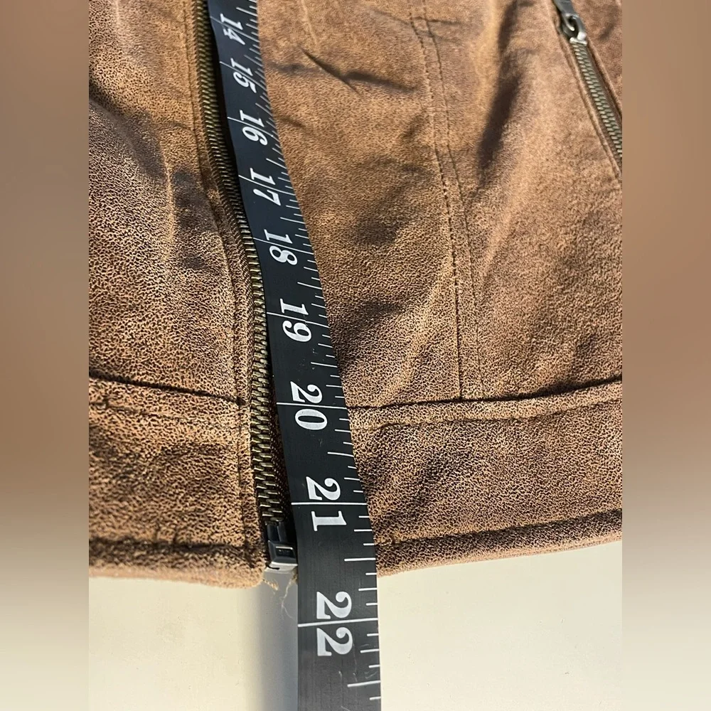 Levi’s Genuine Leather Brown Biker/Mojo Jacket - Picture 10 of 12